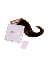 Load image into Gallery viewer, Tape- in Chocolate Brown Hair Extensions in box
